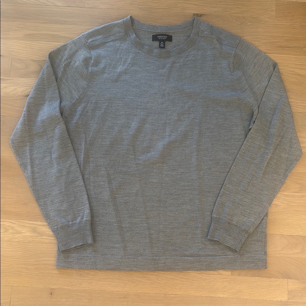 Nordstrom Men’s Gray Long Sleeve Cre Neck Sweater XL